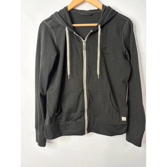 Vuori Tops - Vuori Womens Charcoal Black Halo Hoodie Performance Sweatshirt Sz M (FLAWS)